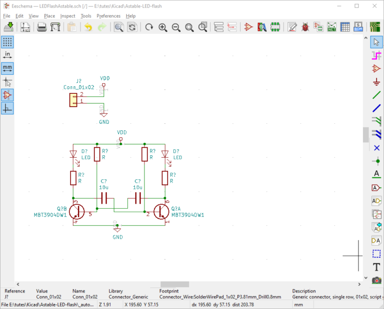 KICAD Schematics Tutorial Direkt Embedded